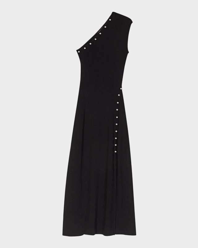 Rimossa Micro Rib-Knit Stretch Midi Dress